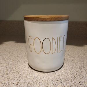Rae Dunn Artisan Collection Goodies Canister With Wooden Lid